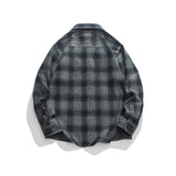 Unisex Shirts Autumn Plaid Workwear Shirt