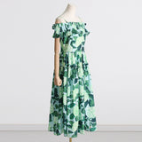 Women Dresses Summer Sleeveless Long Hydrangea Dress (Qymy0409)