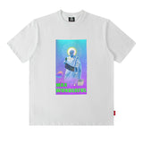 Men T Shirt Vintage Print Short Sleeves T-shirt Men