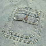Women Long Skirt Denim Skirt Split Pocket A- line Skirt