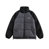 Unisex Winter Cotton Coat Stand-up Collar Cotton-Padded Clothes Couple Warm Cotton Jacket