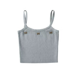 Women Tops Summer Butterfly Knitted Camisole