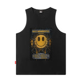 Men Vest Sports Sleeveless T-shirt Oversize Basketball Vest