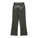 Women Sweatpants Casual Straight-Leg Casual Pants Letter Embroidery Side Zipper Men's and Women's Trousers