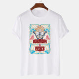 HJN Summer Women's T-Shirt Harmony Peace Butterfly Psychedelic Shirt