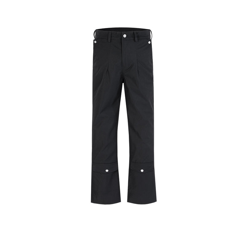 MIJKO Men's Vintage Pants MIJKO Men's Women's Zipper Pants Wide Feet Tide Casual