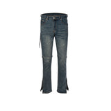 MIJKO Men's Vintage Pants MIJKO Washed Old Trousers Men's and Women's Slim-Fit Jeans
