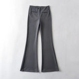 Women Sweatpants Spring Slim Fit Sheath Bell-Bottom Pants Casual Trousers