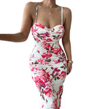 Women Dresses Summer Slim Fit Long Dress Sling Dress
