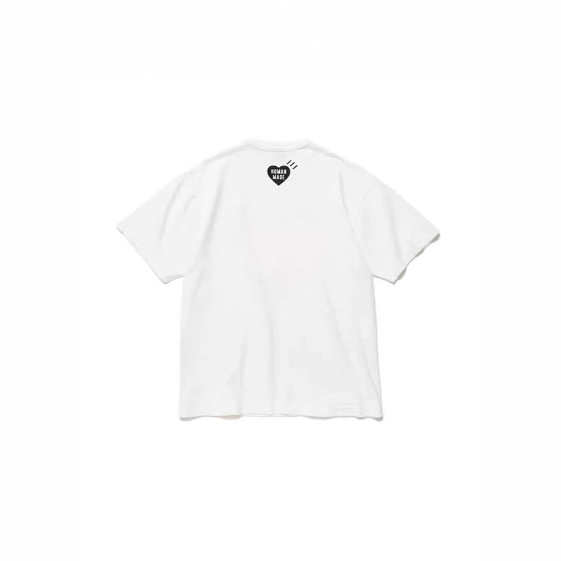 Men T-shirts human dog short sleeves trend loose casual T-shirts