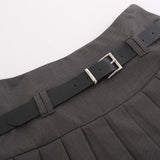 Women Skirt Double Layer Suit Pleated Skirt Skirt