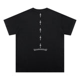 CHH Chrome Heart T Shirts Cross Color Printed Short Sleeve T-Shirt