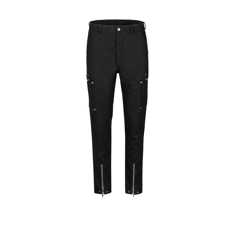 MIJKO Men's Vintage Pants MIJKO Zipper Pants Long Pants Multi-Pocket Men's and Women's Casual Pants