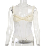 Women Tops Spring Summer Slim-Fit Spaghetti-Strap Camisole Top