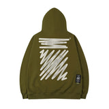 Men Hoodie Graffiti Printed Hoodie