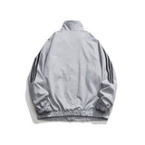 Unisex Jacket Vintage Cardigan Stand Collar Sports Jacket
