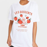 Les Dessert Summer New Cartoon Strawberry T-shirts