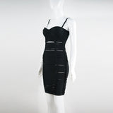 Women Evening Dress Bandage One-Piece Dress Nightclub Dress Sexy Suspenders Hollow out Slim Fit Skirt