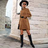 Women Knitted Sweater Fall/Winter Sweater Dress