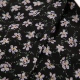 Women Dress V-neck Puff Sleeve Floral Dress Casual Short Skirt