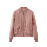Women Trench Coat Bomber Jacket Women Baseball Jacket Spring and Autumn Flight Suit Long Sleeve Coat