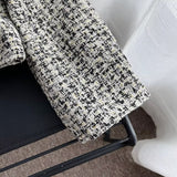 Women Woolen Coat Tweed Chanel Coat