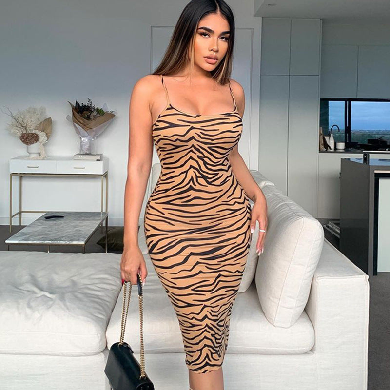 Women Dresses Spring Slim-Fitting Sling Dress
