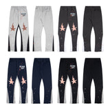 Gallery Dept Sweatpants Hand-painted splashed ink letter patch splicing casual trousers