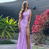 Women Dresses Summer Long Dress Backless Slit Dress