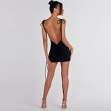 Women Dresses Summer Sexy Backless Sheath Dress