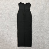 Women Evening Dress Sexy Long Evening Dress Slim Fit Bandage One-Piece Dress