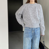 Women Winter Knitted Sweater Thick Sweater Fall/Winter Loose-Fitting Long Sleeve Sweater 6t3539