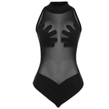 Women Jumpsuit Summer Sexy Mesh T-shirt Jumpsuit