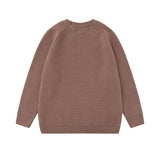 Unisex Sweater Autumn Jacquard Mink Stitching Sweater