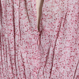 Women Dresses Chiffon Skirt Spring Stand Collar Pleated Loose Dress (Qymy0409)