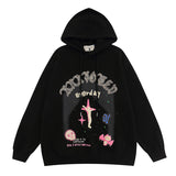 Men Hoodie Cute Graffiti Couple Hooded Sweater