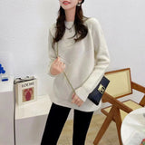 Women Knitwear Autumn and Winter round Neck Knitwear Loose Sweater