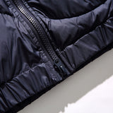 Unisex Winter Cotton Coat Stand Collar down Vintage Printed down Jacket