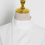 Women Dresses Long Dress Summer Stand Collar Dress (Qymy0409)