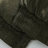 Unisex Winter Cotton Coat Vintage Cotton Stand Collar Stretchy Sleeves Cotton-Padded Coat
