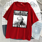 2024Kant Meme Philosophizing Funny Philosophy Tshirt Women