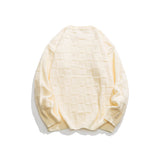 Unisex Sweater Winter Loose Checkered Sweater