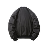 Unisex Winter Cotton Coat Winter Baseball Uniform Cotton-Padded Clothes Retro Loose Pockets Decorative Cotton-Padded Clothes