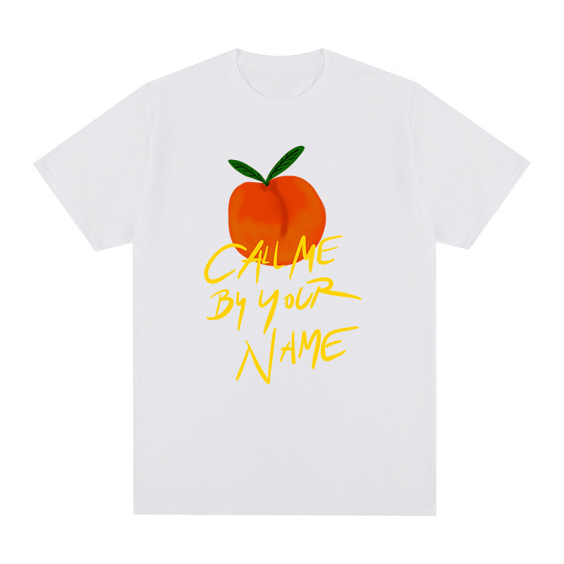 Call Me by Your Name CMBYN Peach T-shirt  Italy Timothee
