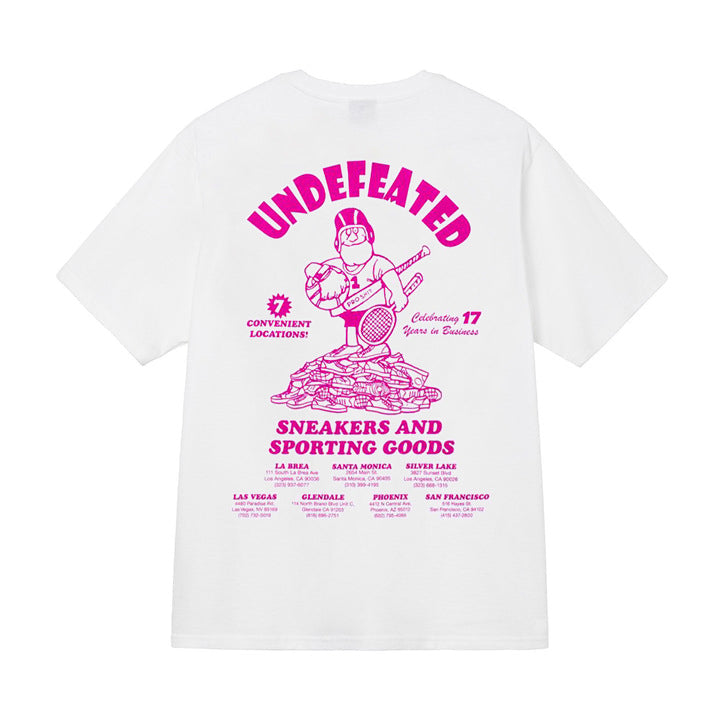 UNDEFEATED T Shirts Not Crew Neck Men's and Women's Loose