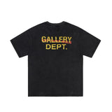 Gallery Dept T Shitrs Vintage Distressed Skull Print Short Sleeve