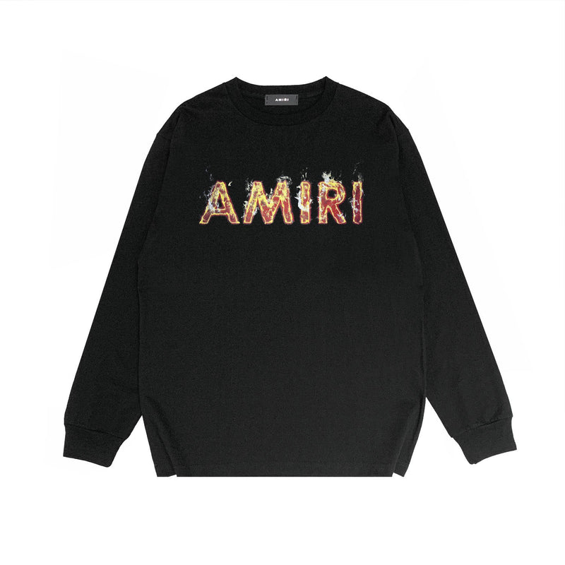Amiri Long Sleeve Shirt Fashion Brand Long Sleeve Long-Sleeved T-shirt Blouse