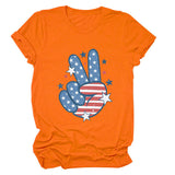 Personalized printed casual loose short-sleeved summer crew neck T-shirt
