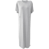 Women Dresses Short Sleeve Dress Crew Neck Casual Midi Dress