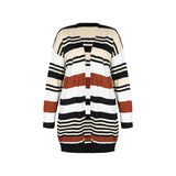 Women Knitted Sweater Autumn and Winter Long Cardigan
